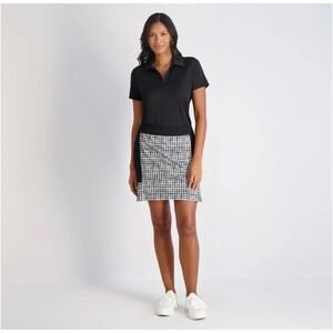 Stella Parker Skort Golf Ivy Large Colorblock‎ Side Pleated Shorts Skirt Gingham